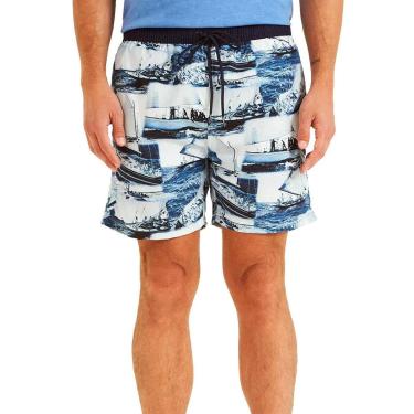 Imagem de Bermuda Forum Masculina D'Água Beachshort Boats Azul-Masculino