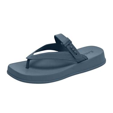Imagem de Chinelos femininos respiráveis de bico aberto personalizado designer ao ar livre sublimação luxo fundo plano chinelos em branco sapatos slides (azul celeste, 35)