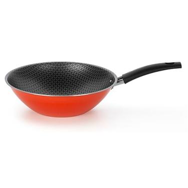 Imagem de Multiflon Frigideira Wok 24 Centimetros Aluminio Linha Daily Laranja