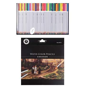 Imagem de newrong Giz de cera de madeira multicolorida colorida para adultos e crianças para artistas cores exclusivas lápis de cor 36 cores papelão caixa