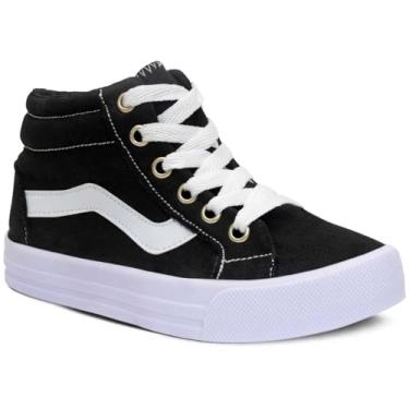 Imagem de Tênis Infantil Street Nº 28 Ao 36 Botinha Menino Menina 11.112J (Preto, BR, Criança de 4 a 8 anos, Numérico, 28)