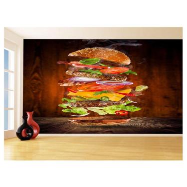 Imagem de Papel De Parede 3D Alimentos Lanches Artesanais 3,5M Al436