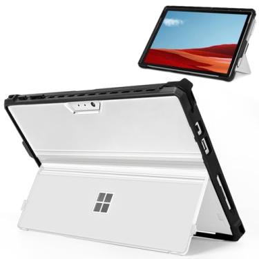 Imagem de SSS·GRGB Capa compatível com Microsoft Surface Pro Plus/Pro 7/Pro 6/Pro 5/Pro 4/Pro LTE de 12,3 polegadas, capa protetora resistente, com suporte para caneta Stylus, compatível com teclado tipo capa