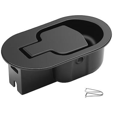 Imagem de ttmagic Universal Metal Sofá cadeira poltrona de reposição alça de puxar peças de reposição com clipes de retenção, serve para Ashley, Lazy Boy e a maioria das marcas de sofá reclinável 4.3 x 2.6inch Preto