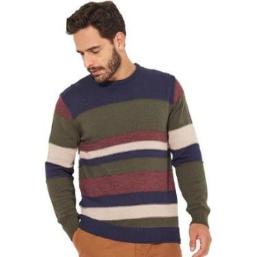 Imagem de Sueter Tricô Colcci Listrado Masculino-Masculino
