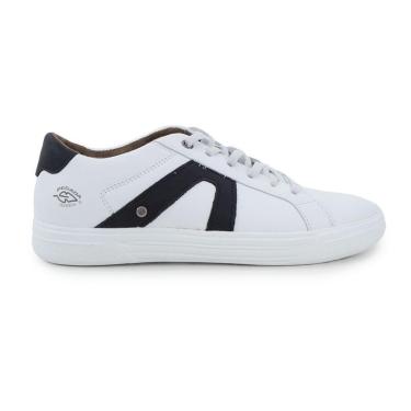 Imagem de Sapatênis Masculino Pegada Couro Soft Branco - 1104-Masculino
