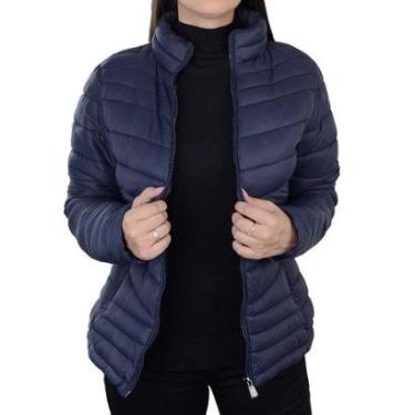 Imagem de Jaqueta Feminina Facinelli By Mooncity Peluciada Azul Marinho - 620226-Feminino