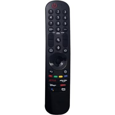 Imagem de Controle remoto IR de substituição MR22GA AKB76039907 compatível com LG 2022 OLED TV com Netflix Primevideo Disney+ Watcha botões de atalho (sem função de voz)