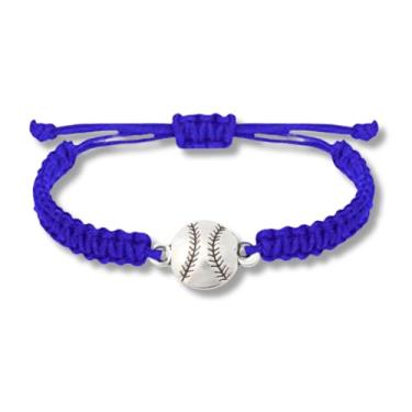 Imagem de Sportybella - Pulseira de beisebol, joias de beisebol, pulseira de beisebol trançada ajustável, presentes de beisebol, acessórios de beisebol, 6 inch, paracord, Sem Pedra Preciosa