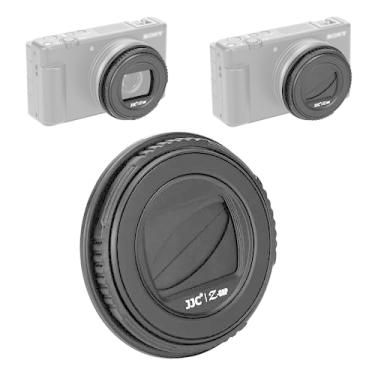 Imagem de JJC Tampa magnética da lente protetor de lente para câmera Sony ZV-1F ZV1F Vlog, rotação para abrir e fechar, antiperda, anti-arranhões, à prova de poeira, não é necessário remover para