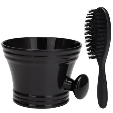 Imagem de menolana Conjunto de tigela de limpeza, kits de escova de barbear, acessórios de barbear, conjunto de escova de sabão para viagens, presente de dia dos pais,