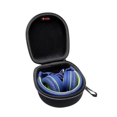 Imagem de XANAD Capa rígida para Marshall Major IV/Major V/Major II/Major III ou Noot K11 / Elecder i37 / iClever HS14 Fone de ouvido dobrável com fio (preto)