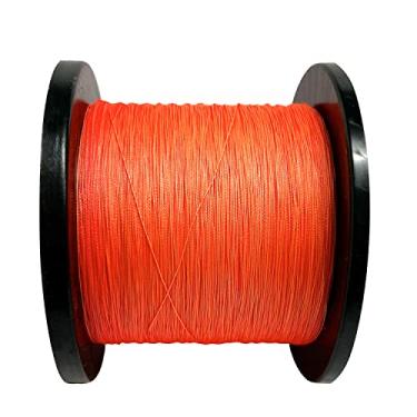 Imagem de Linha de pesca trançada 4 fios resistente à abrasão linha trançada 109/218/328 jardas teste para água salgada, 4,5-45 kg, custo-benefício, zero elasticidade, diâmetro menor para visibilidade extra,
