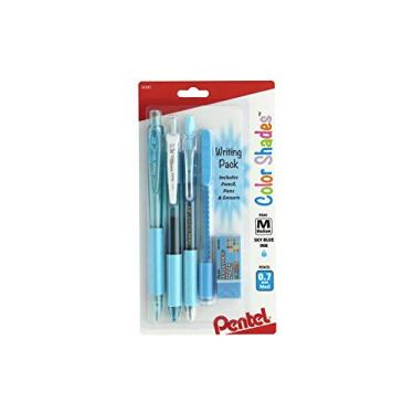 Imagem de Pentel Pacote de Escrita Color Shades - Azul Céu Pastel (BLBKALZBPS)