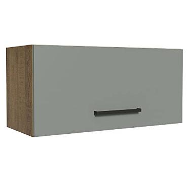 Imagem de Armário Aéreo de Cozinha Madesa Agata 70 cm 1 Porta Basculante - Rustic/cinza