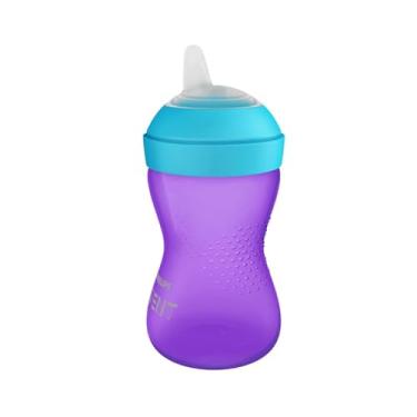 Imagem de Copo de Transição Philips Avent My Grippy, À Prova de Vazamentos, Para Bebês Acima de 9 Meses -Roxo/azul