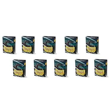 Imagem de 10 Packs Dragon Shield Matte Mini Japanese Jet 60 ct Card Sleeves Display Case