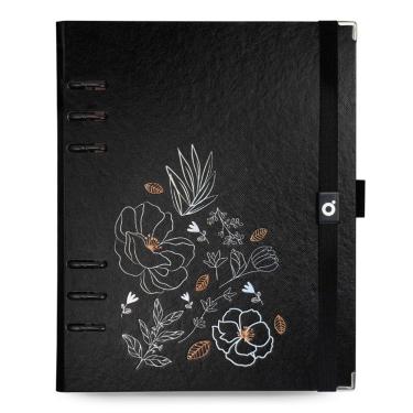 Imagem de Planner Argolado A5 ótima com Caixa Noir Flores