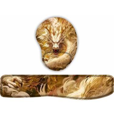 Imagem de KIT Mouse Pad + Apoio de teclado Dragão Chines - JDM