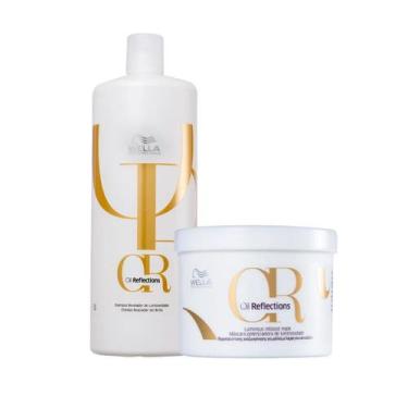 Imagem de Kit Shampoo 1L e Máscara 500ml Oil Reflections- Wella - Wella Professi