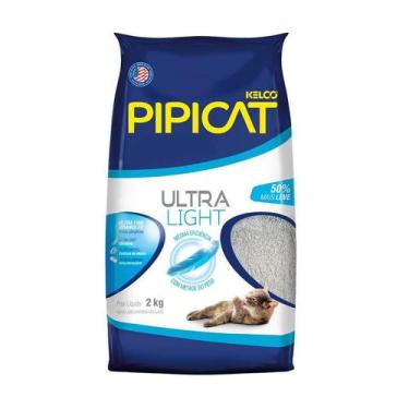 Imagem de Areia Higiênica PipCat Ultra Light para Gatos 2kg - 1 Unidade - Pipica