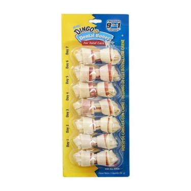 Imagem de Osso Dingo para Cães Dental Bone Pacote - 85g