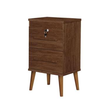 Imagem de Mesa de cabeceira canelato 2 gavetas - MEGAMOVEIS