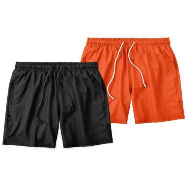 Imagem de Kit 2 Shorts Masculino Liso Praia Piscina Academia Tactel MXC BRASIL, 