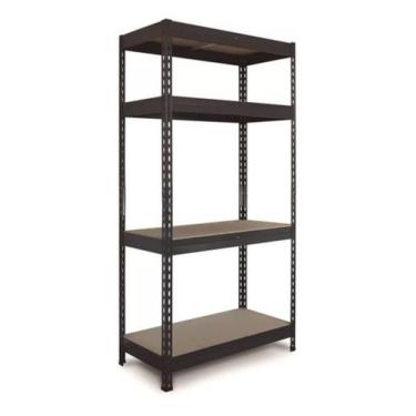 Imagem de Estante De Aco E Madeira 4 Prateleiras 176X75X40Cm Fixser
