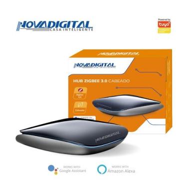 Imagem de Hub Bridge ZigBee 3.0 Cabeado Preto Novadigital