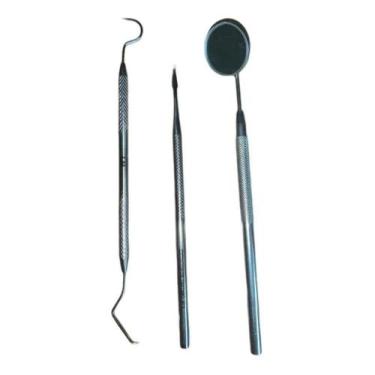 Imagem de Kit Removedor De Tártaro: Extrator De Tártaro+Sonda+Espelho - Shopraro