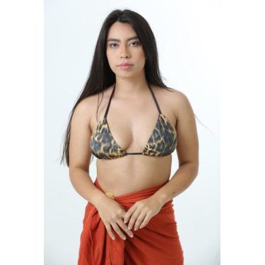 Imagem de Cortininha Estampado Onça Amarela - Mariazinha da Praia, P