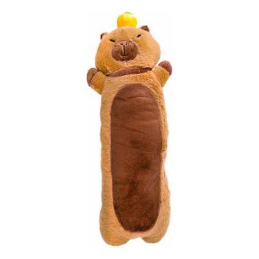 Imagem de Almofada Capivara Filó De Pelúcia Fofa Antialérgica Capybara - POLIBRI