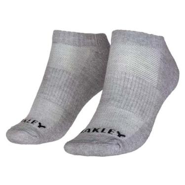 Imagem de Meia Oakley No Show Sock Stone Grey, 39-43, Cinza