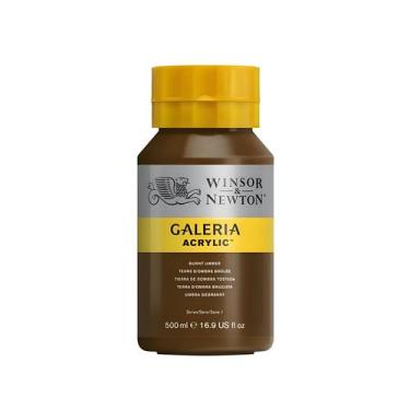 Imagem de Tinta Acrilica Galeria 500ml Winsor & Newton Escolha a Cor, BURNT UMBE