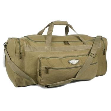 Imagem de Bolsa de Viagem Lona Reforçada 75l Denlex DLSA0137, Bege