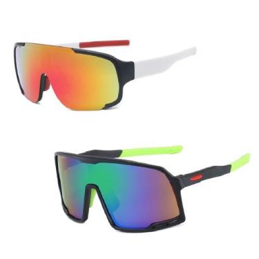 Imagem de Kit Óculos Ciclismo Esportivo Masculino Feminino Proteção Uv - PENDULA