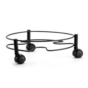 Imagem de Suporte botijao multiuso especial black c/ rodizios - arthi