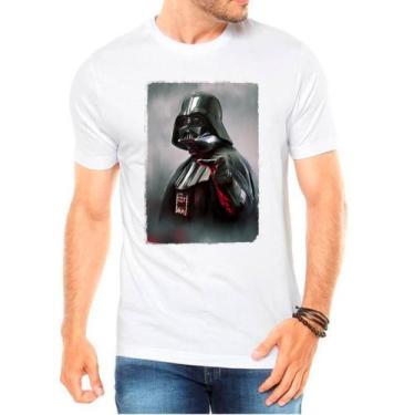 Imagem de Camiseta Masculina Branca Star Wars Darth Vader 22 - DESIGN CAMISETAS,