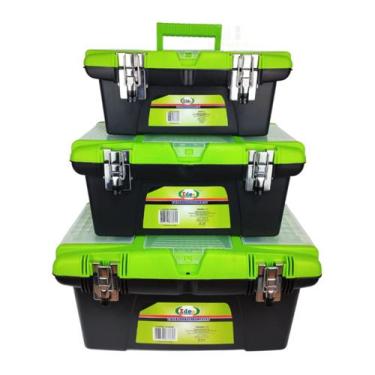 Imagem de Kit com 3 maletas para ferramenta/pesca idea