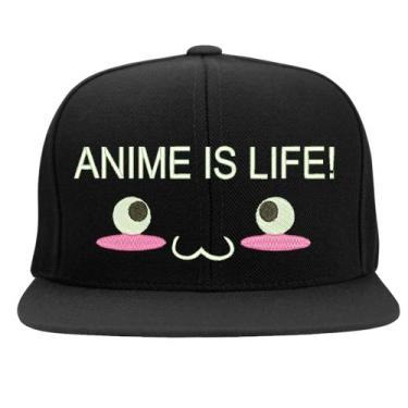 Imagem de Boné Bordado - Anime is Life Japão Otaku - Hipercap