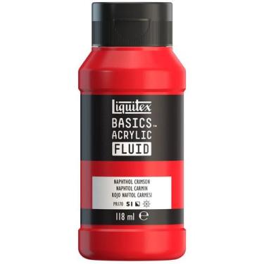 Imagem de Tinta Acrílica Liquitex Basics Fluid 118ml Naphtol Crimson, Fluid