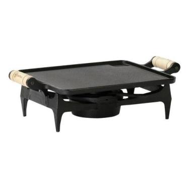 Imagem de Rechaud Chapa Lisa a Alcool Ferro Fundido 1 Chama - Nossa Kasa, Não se