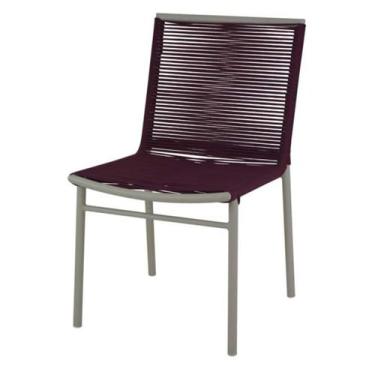 Imagem de Cadeira de Jantar em Alumínio e Corda Náutica - Nossa Kasa Móveis, Beg