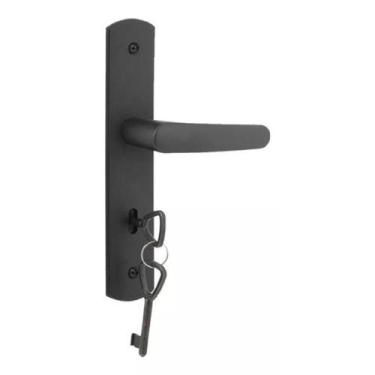 Imagem de Fechadura Interna Ipanema Espelho Polímero Preto Fosco 40mm - Soprano