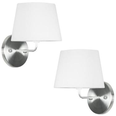 Imagem de Kit 2 Arandela De Cupula Tradicional Branca - MARRYLUZ