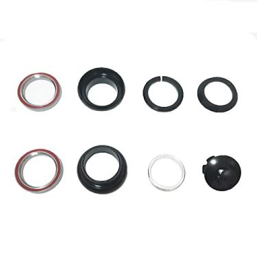 Imagem de CYDZSW Fone de ouvido de bicicleta sem rosca de 3,5 cm para garfo de bicicletas, com espaçadores, tampa e rolamentos de haste de porca estrela, peças de fone de ouvido MTB Mountain Race Bicycle BMX