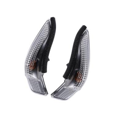 Imagem de ACROPIX Luz intermitente, retrovisor esquerdo direito, luz de seta, para Toyota Corolla 2014-2017, plástico, 81740-52050, preto, 1 conjunto de peças de carro