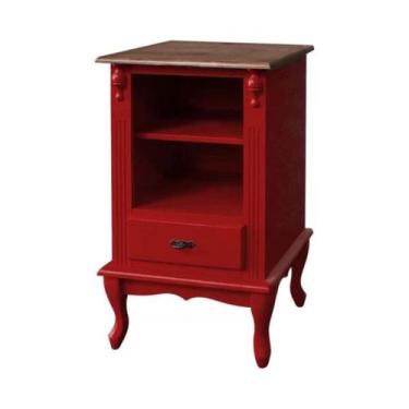 Imagem de Estante Pequena com Gaveta e Pés Luiz XV - Tommy Design - Meyer, Verme