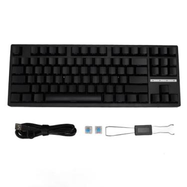 Imagem de Teclado para Jogos, Teclado Mecânico para Jogos de 87 Teclas Teclado Mecânico Retroiluminado RGB 2.4G BT 3.0 5.0 Tipo C Teclado Mecânico para Jogos Com Fio para PC Laptop, Ampla